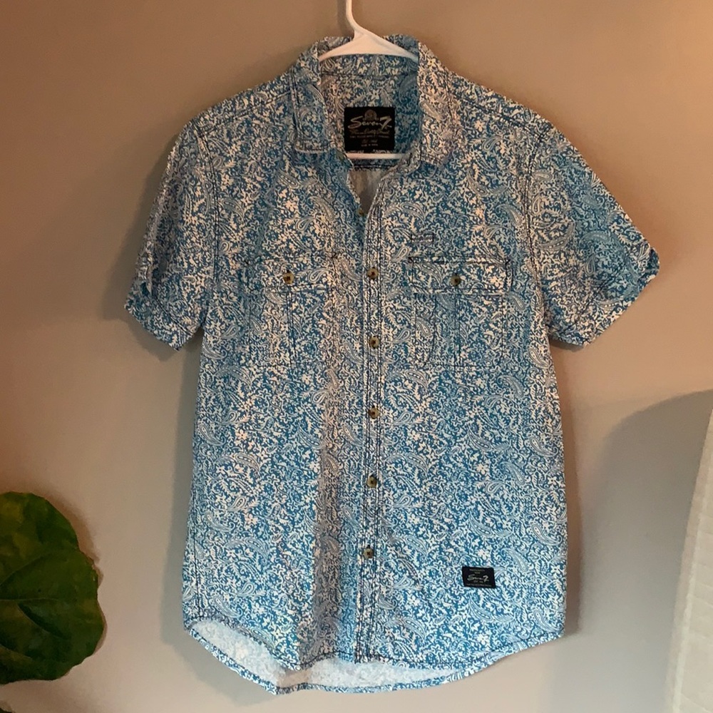 Seven7 Men’s Printed Button Down